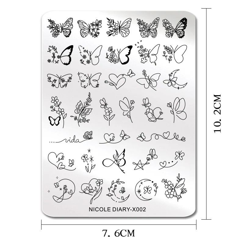 Stamping Plate NICOLE DIARY-X002 - Image 3