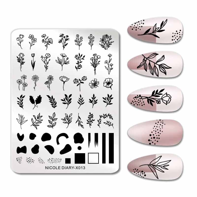 Stamping Plate NICOLE DIARY-X013