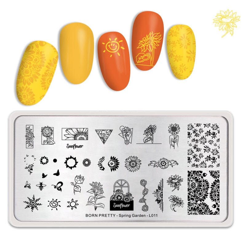 Stamping Plate Spring Garden - L011 - Image 2