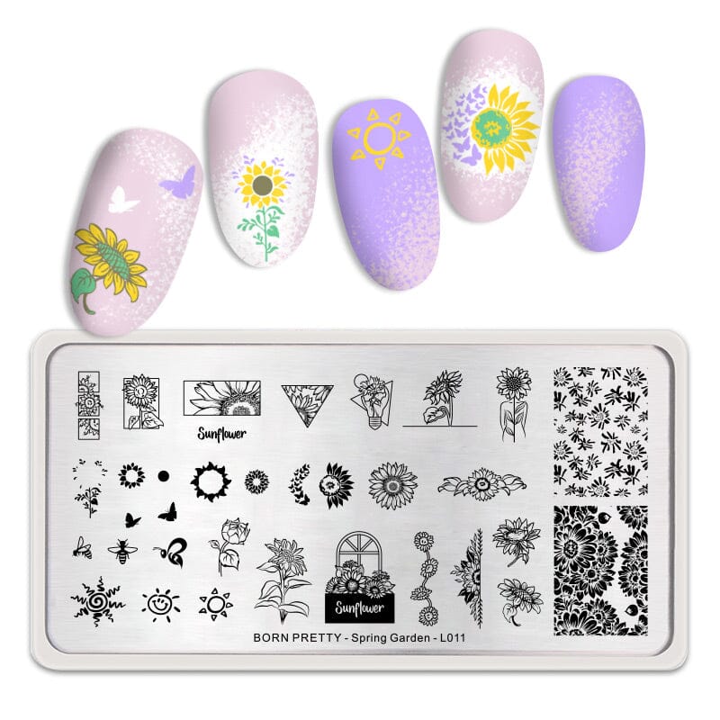 Stamping Plate Spring Garden - L011 - Image 3