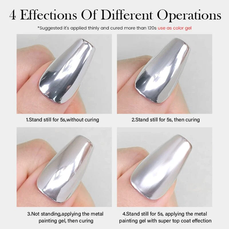 Super Shine Silver Metal Painting Gel - Image 8
