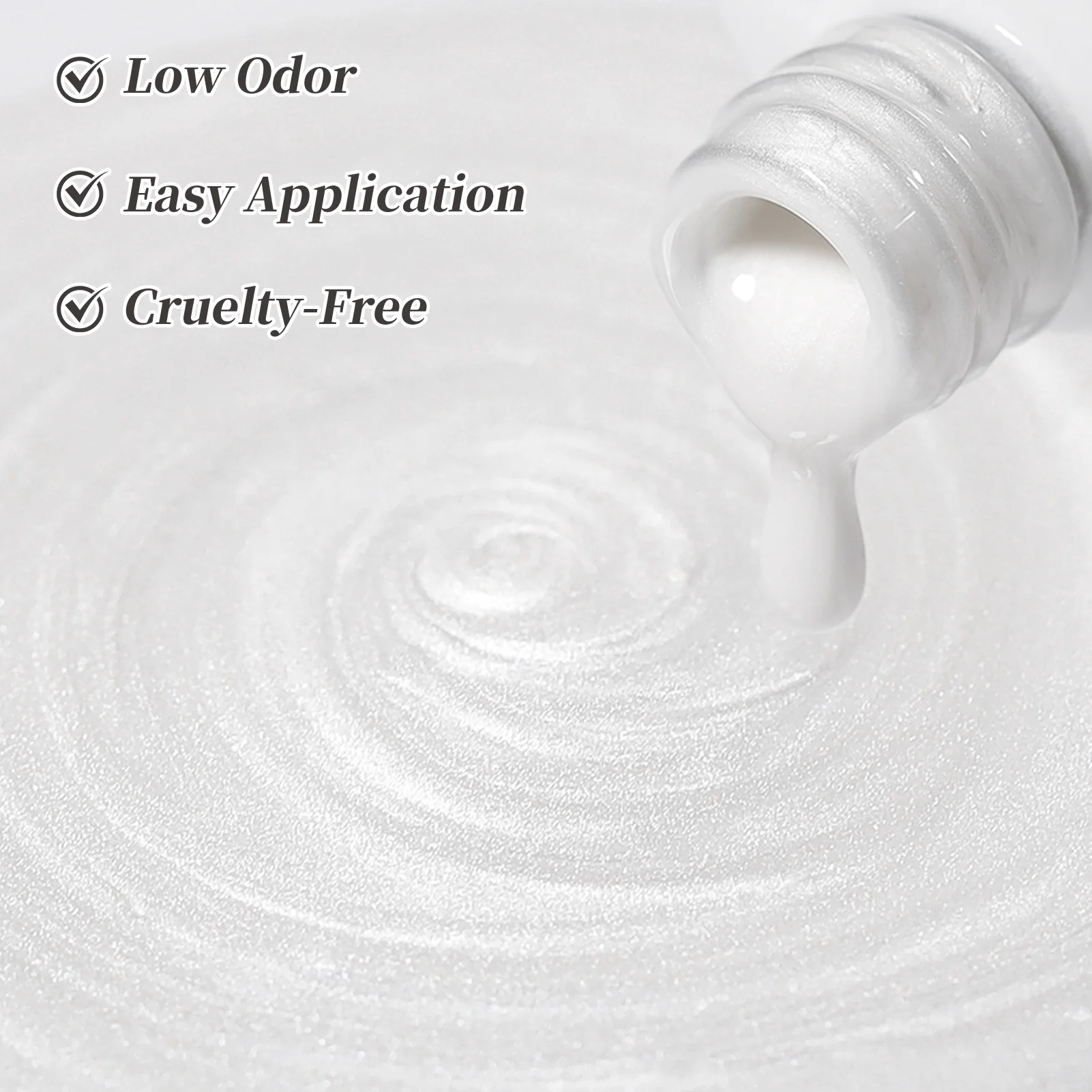 Thread Nail Gel LW32 Satin White 15ml - Image 6
