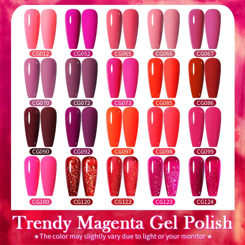 Trendy Magenta Gel Polish 10ml - Image 4