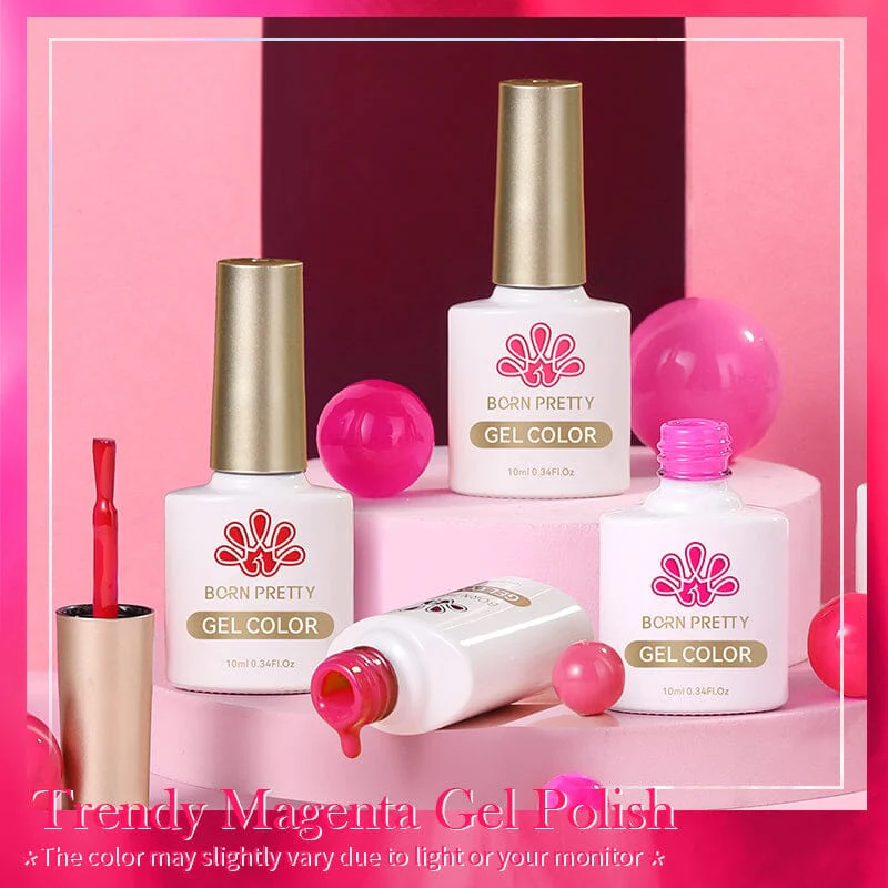 Trendy Magenta Gel Polish 10ml - Image 5