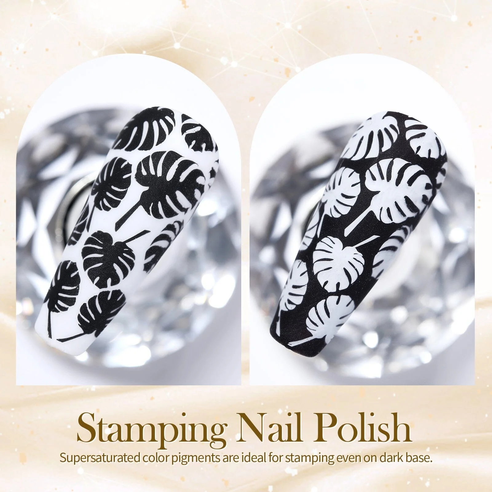 [US ONLY] 2 Bottles Black White Nail Stamping Polish 10ml - Image 6
