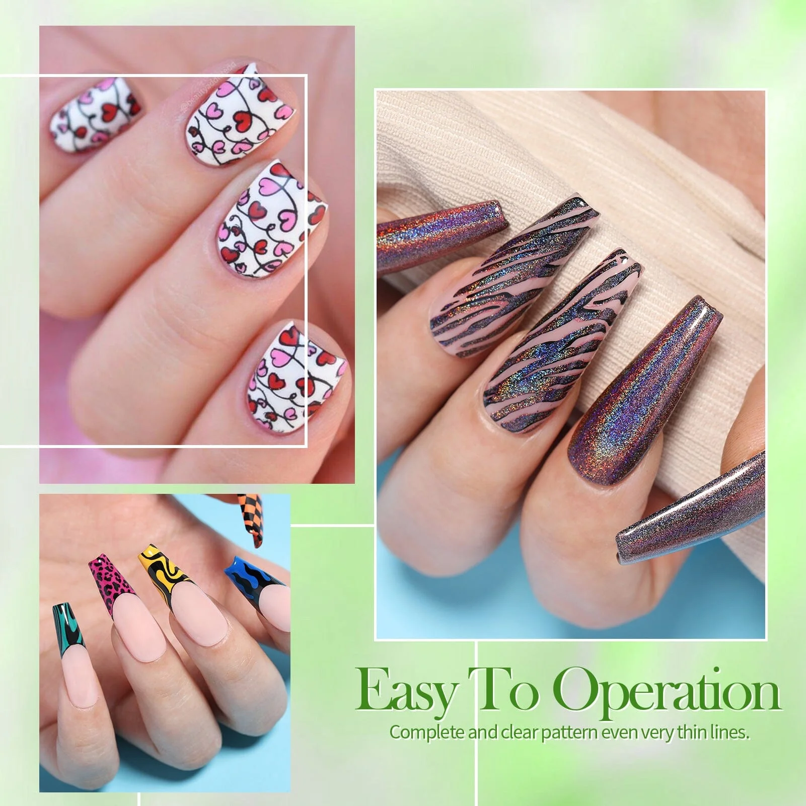 24 Colors Spring Summer Nail Stamping Polish Set #02 10ml - Image 3