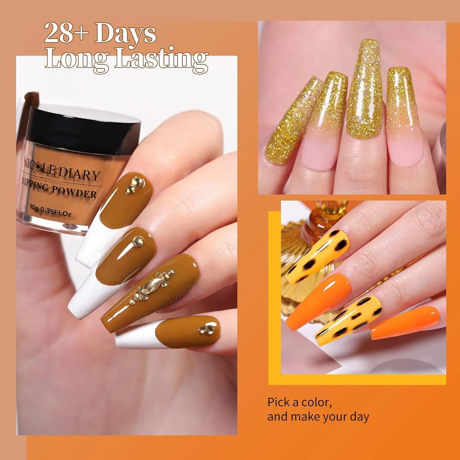 [US ONLY] 36 Colors Autumn Winter Dipping Nail Powder Set - Image 3