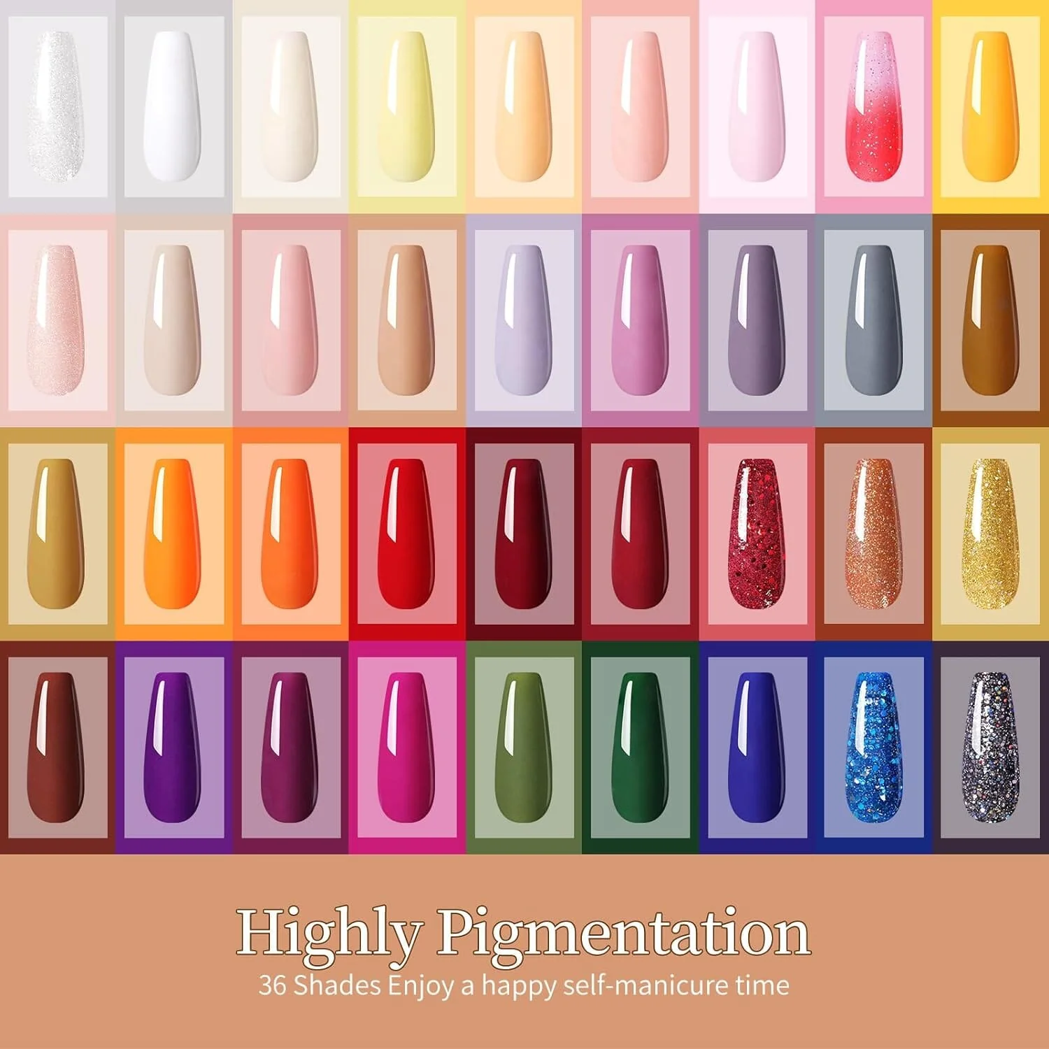 [US ONLY] 36 Colors Autumn Winter Dipping Nail Powder Set - Image 5