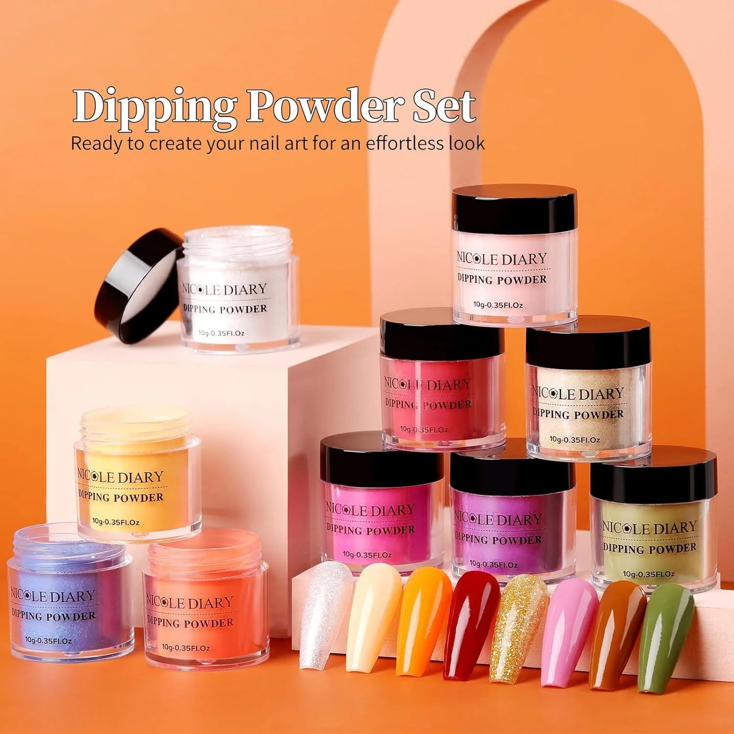 [US ONLY] 36 Colors Autumn Winter Dipping Nail Powder Set - Image 6