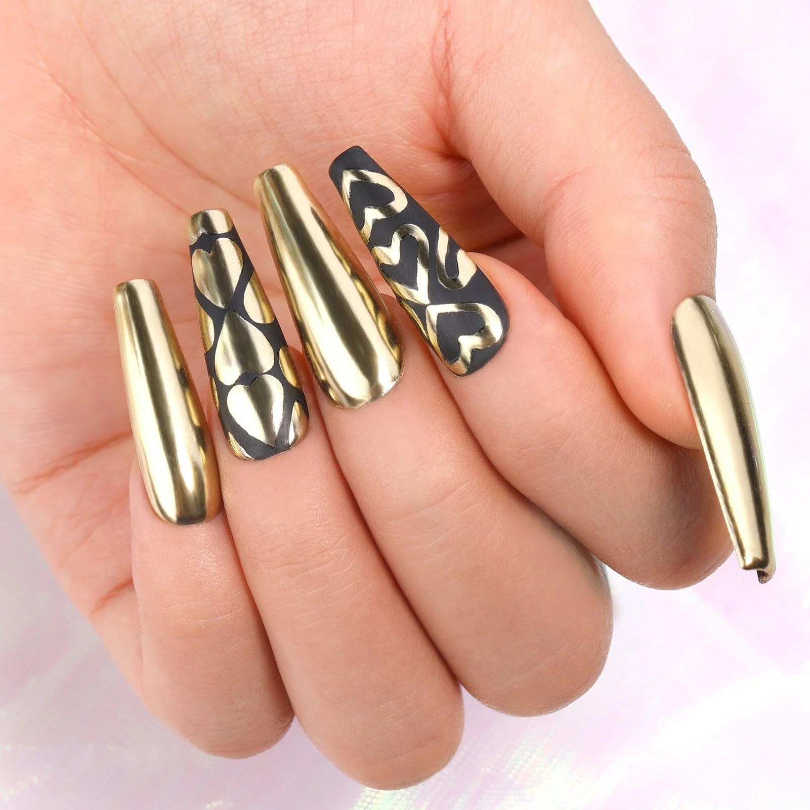 [US ONLY] 4 Boxes Metallic Chrome Nail Powder - Image 3
