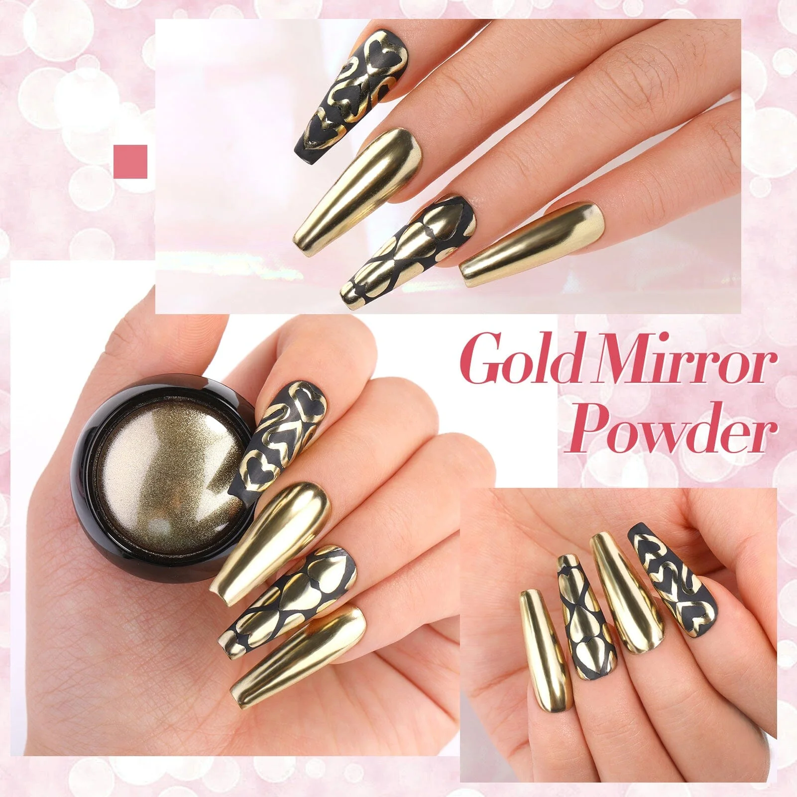 [US ONLY] 4 Boxes Metallic Chrome Nail Powder - Image 8