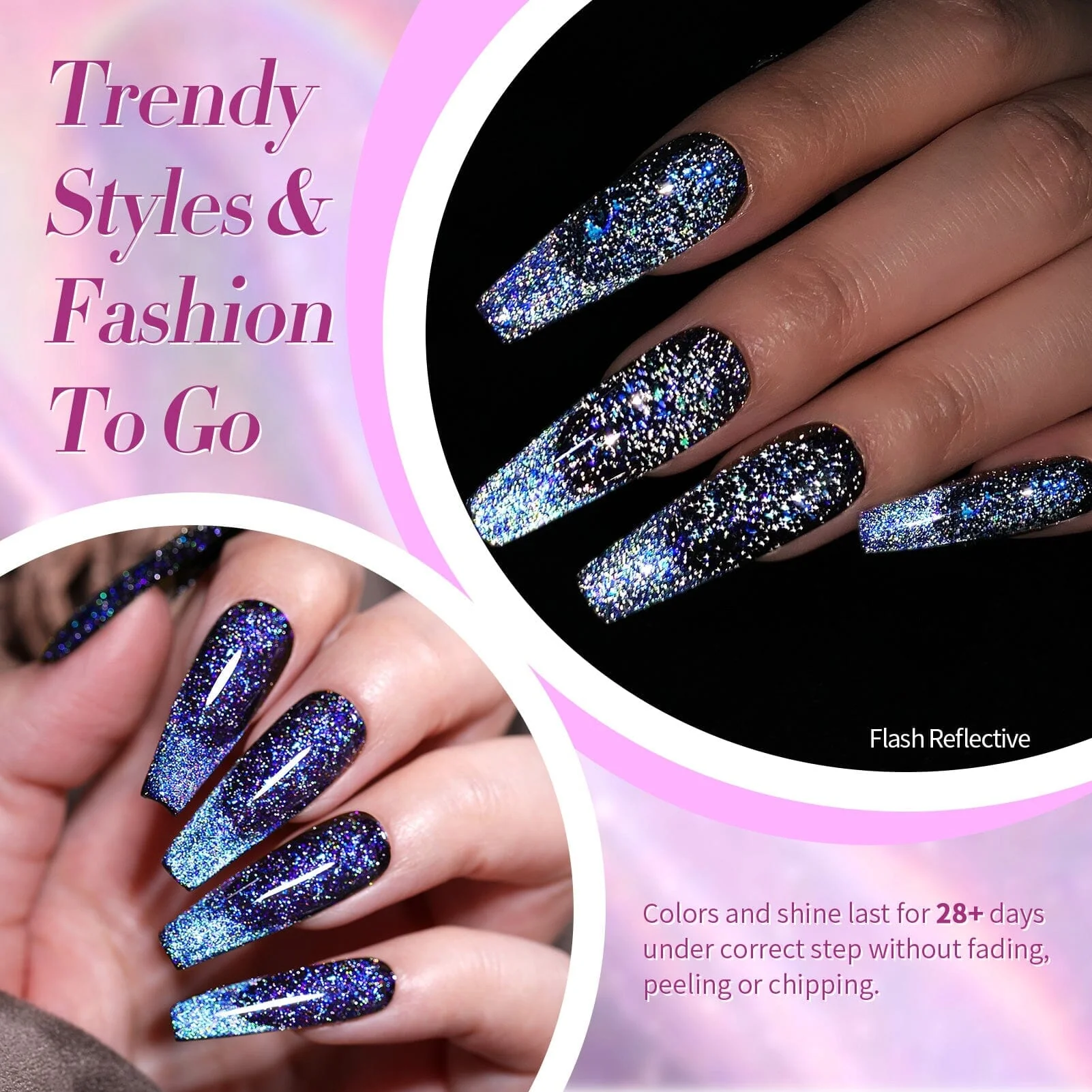 [US ONLY] 4 Colors 9D Flakies Reflective Cat Magnetic Gel 5ml - Image 13