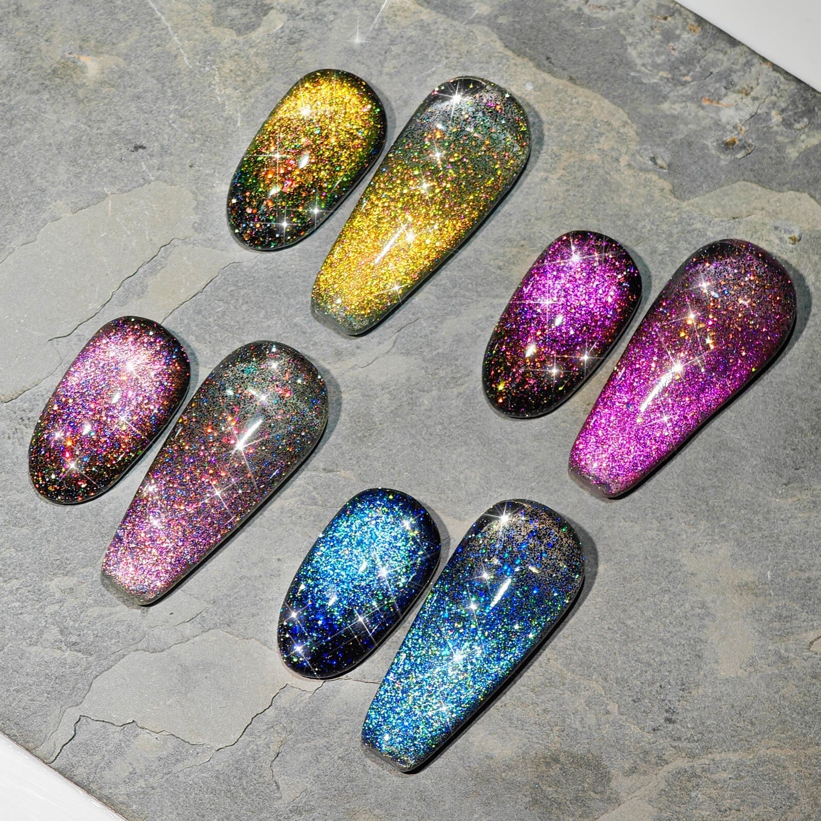 [US ONLY] 4 Colors 9D Flakies Reflective Cat Magnetic Gel 5ml - Image 5