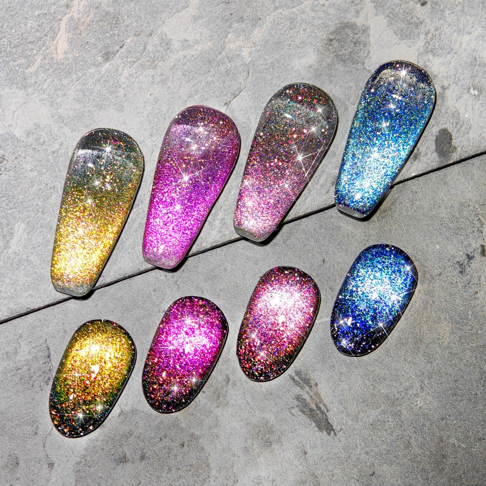 [US ONLY] 4 Colors 9D Flakies Reflective Cat Magnetic Gel 5ml - Image 6