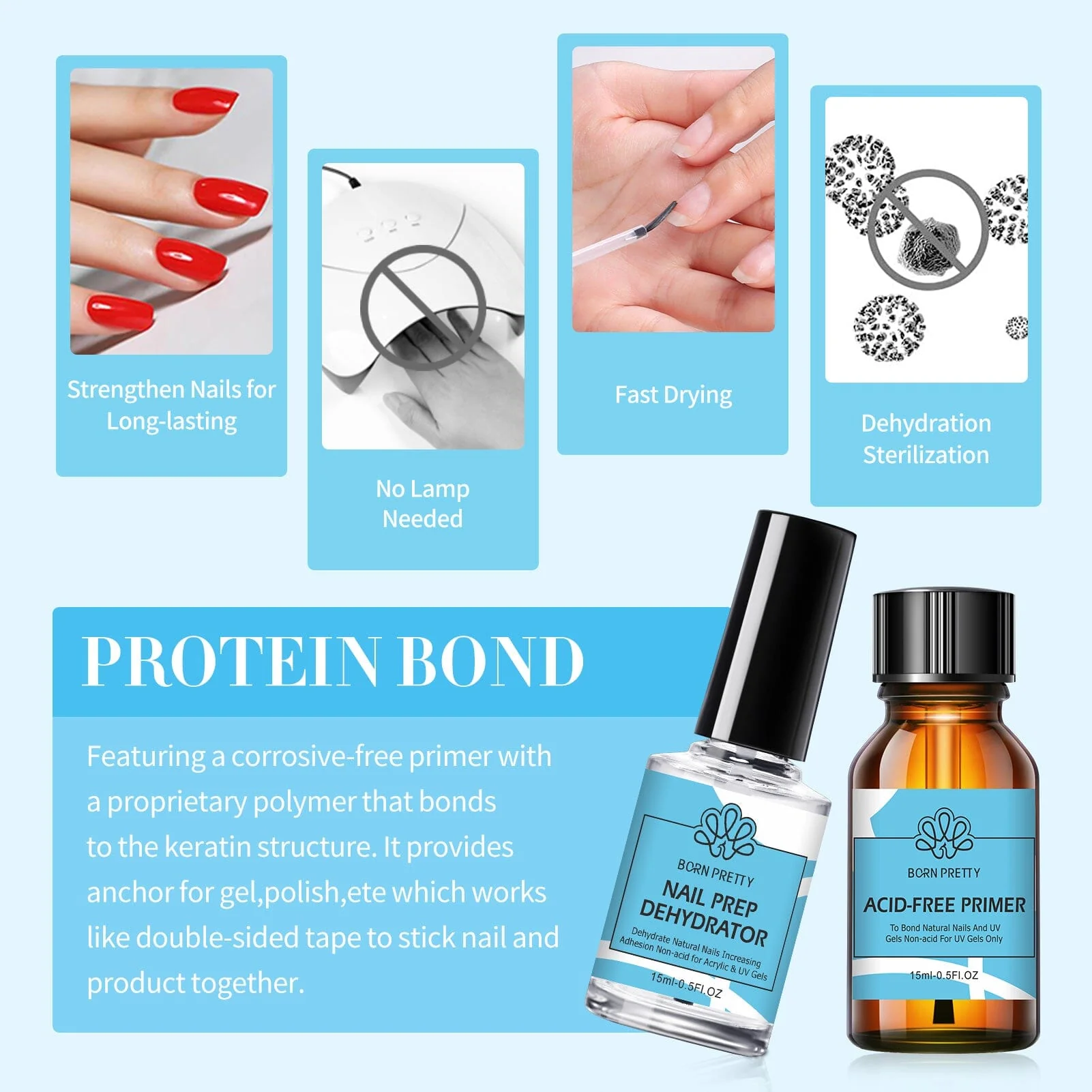 [US ONLY] 5 Bottles Function Gel Polish Set 10ml/15ml - Image 3