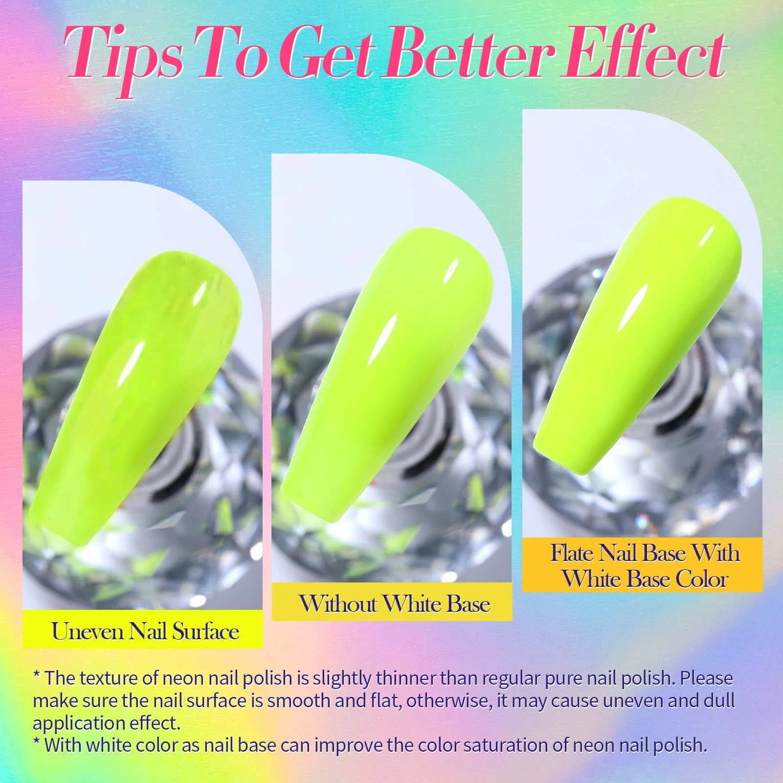 [US ONLY] 6 Colors Fluorescent Neon Nail Polish 10ml - Image 8