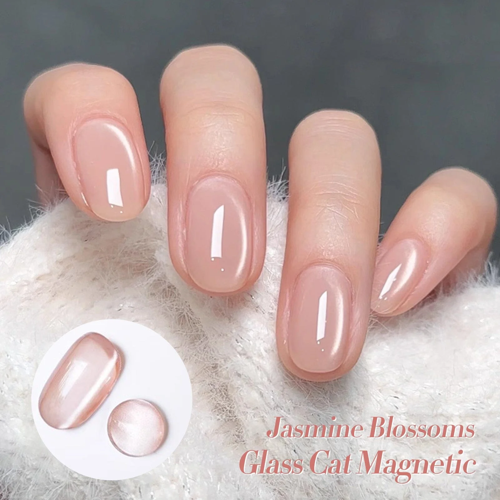 6 Colors Glass Cat Magnetic Gel M08 Jasmine Blossoms 7ml - Image 2
