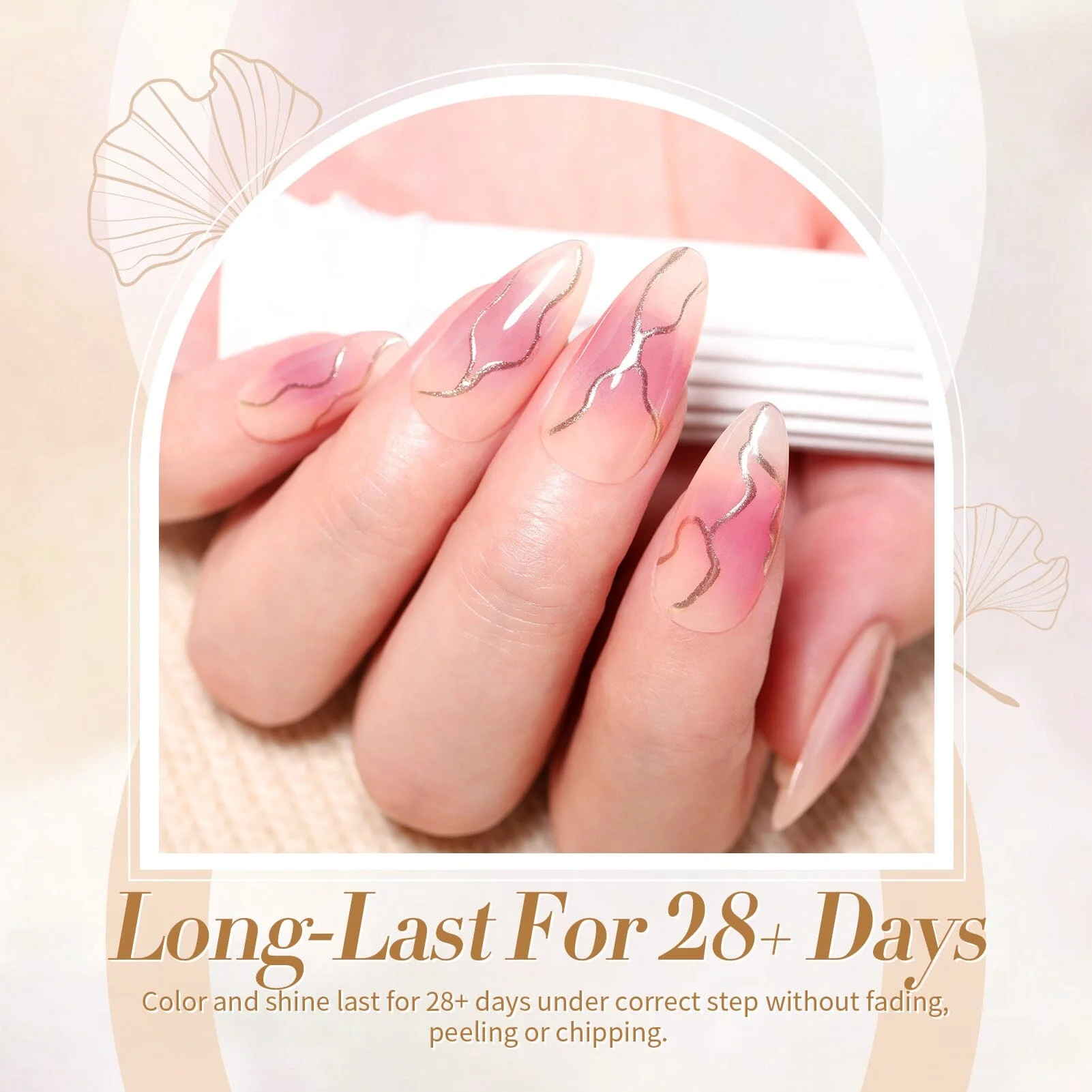 [US ONLY] 6 Colors Jelly Gel Polish Set White Nude 10ml - Image 3