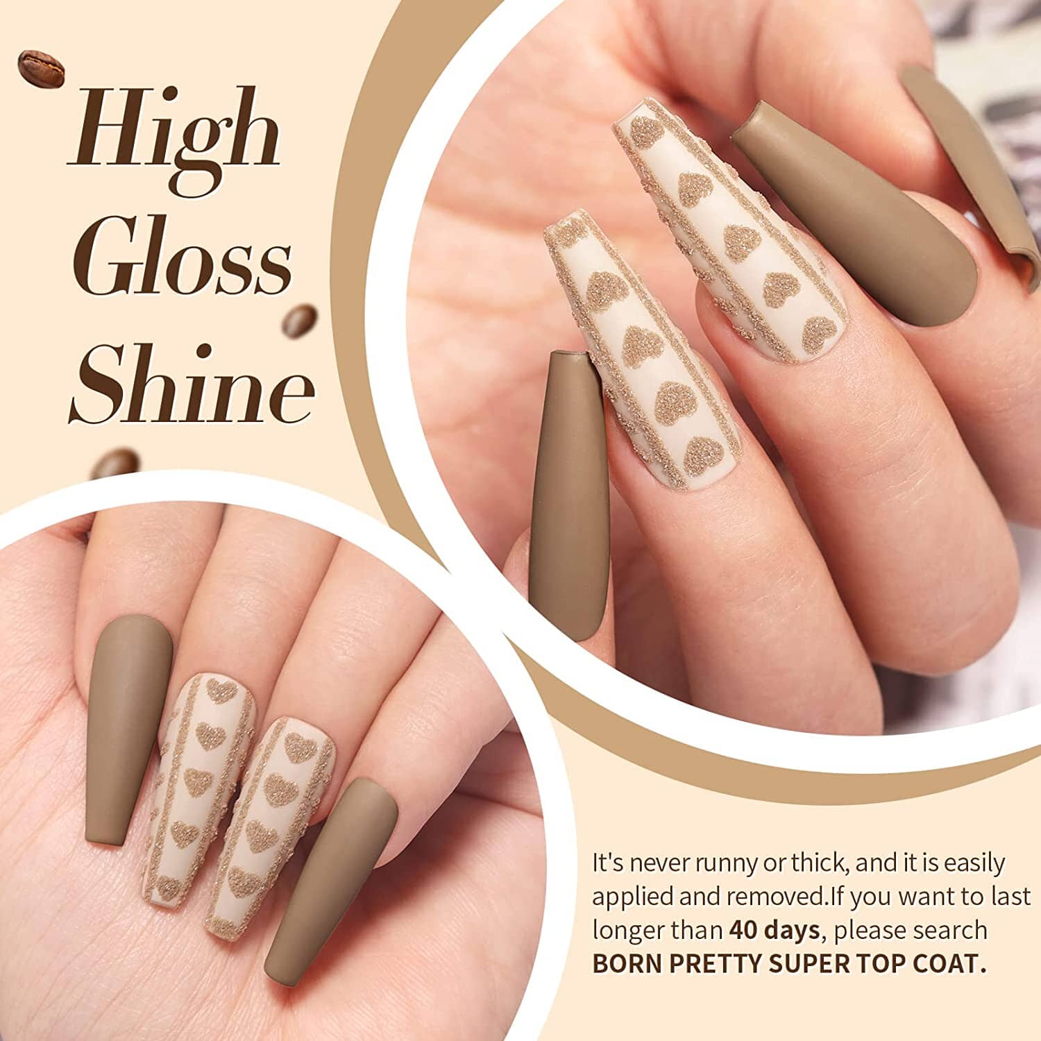 [US ONLY] 6 Colors Nude Brown Gel Polish Set - Image 5