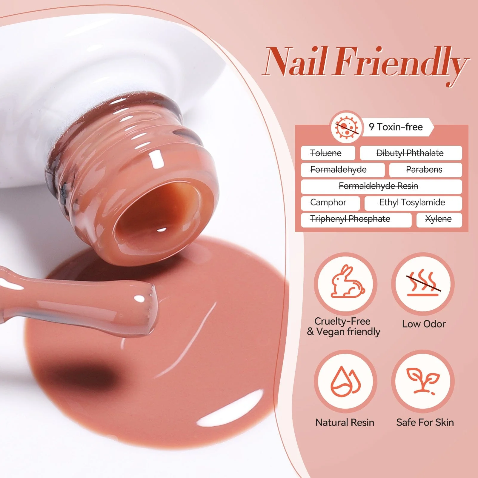 [US ONLY] 6 Colors Rose Garden Milky Jelly Gel Polish Set 7ml - Image 6