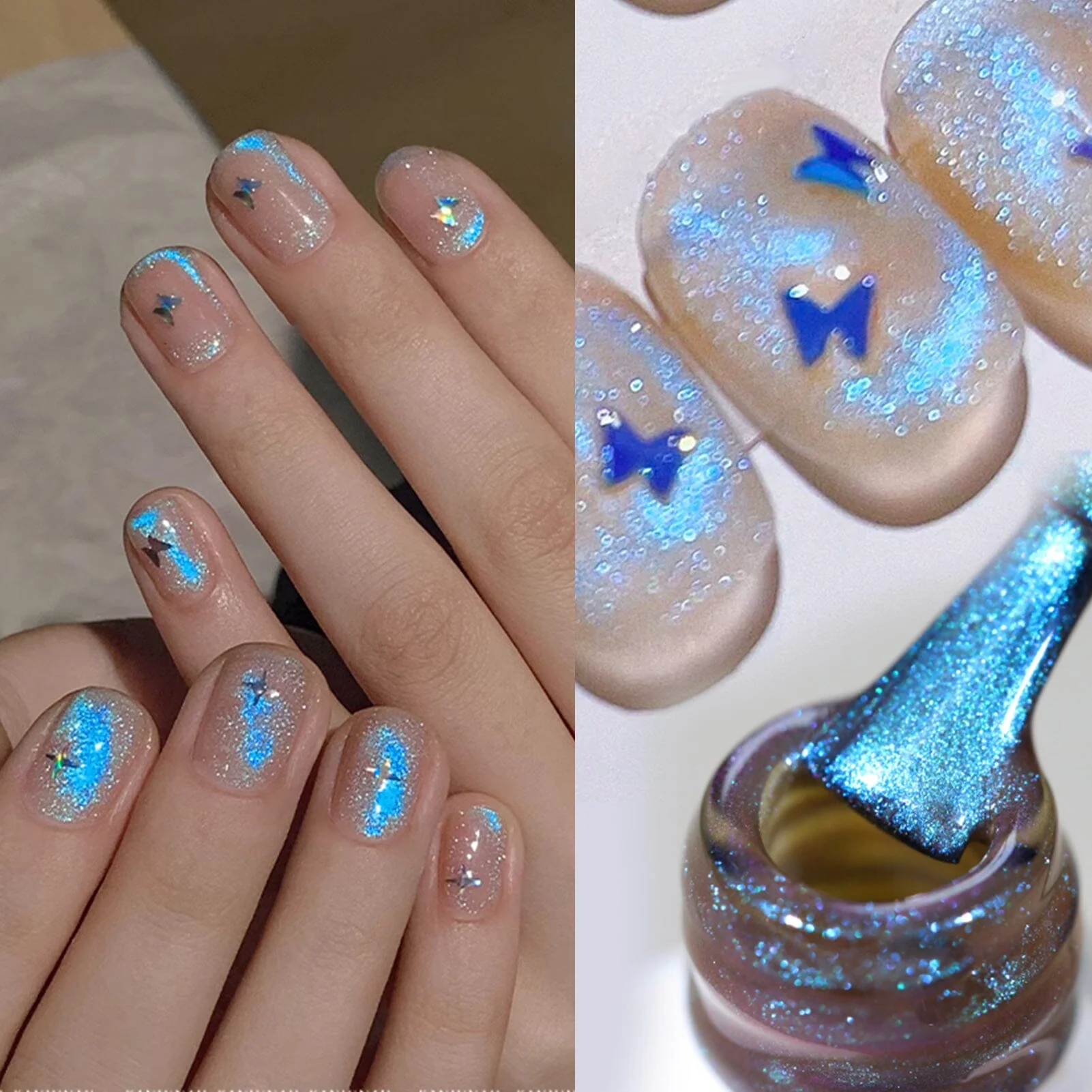 [US ONLY] Blue Auroras Cat Magnetic Gel Polish 15ml - Image 4