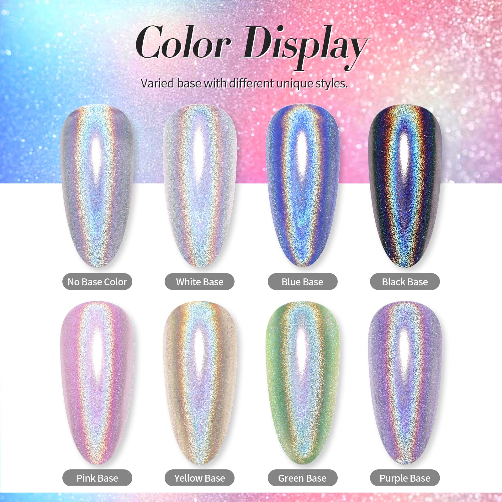 [US ONLY] BORN PRETTY Holo Nail Powder Silver Chrome Powder - Image 7