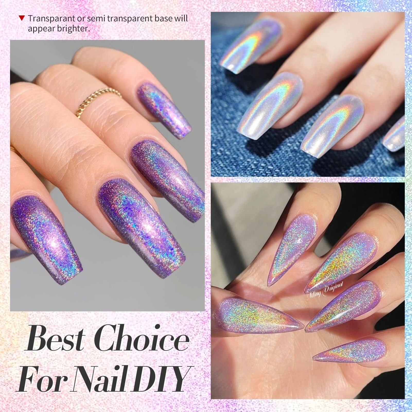 [US ONLY] BORN PRETTY Holo Nail Powder Silver Chrome Powder - Image 8
