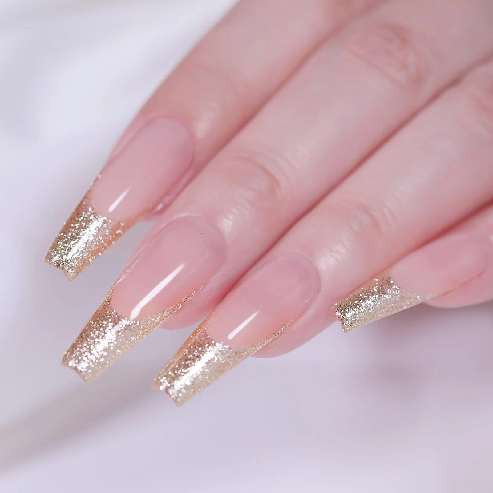 [US ONLY] Gold Platinum Glitter Gel Polish 15ml - Image 3