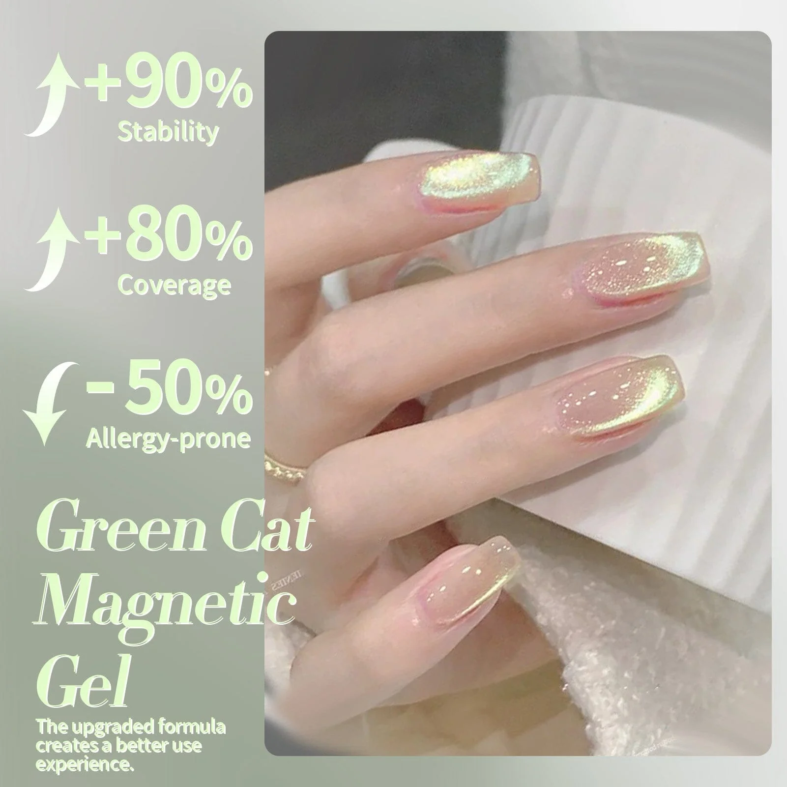[US ONLY] Green Cat Magnetic Gel Polish GCM02 15ml - Image 3