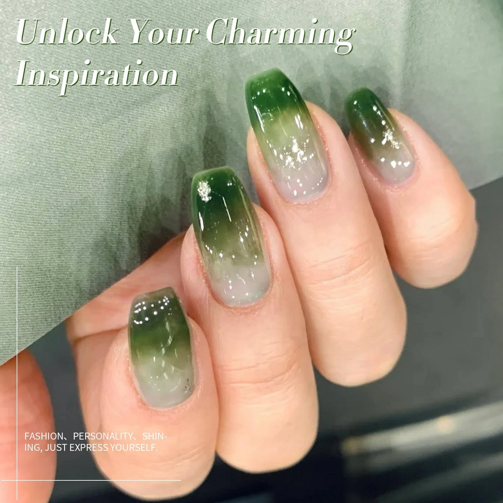 [US ONLY] Green Milky Jelly Gel #22 Jade Pine 15ml - Image 3