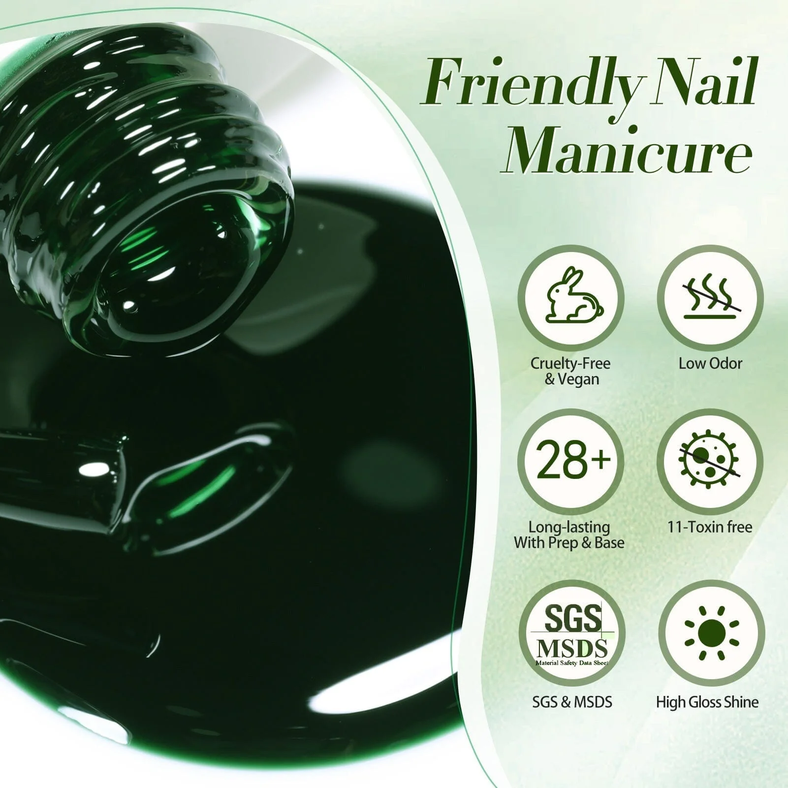 [US ONLY] Green Milky Jelly Gel #22 Jade Pine 15ml - Image 5