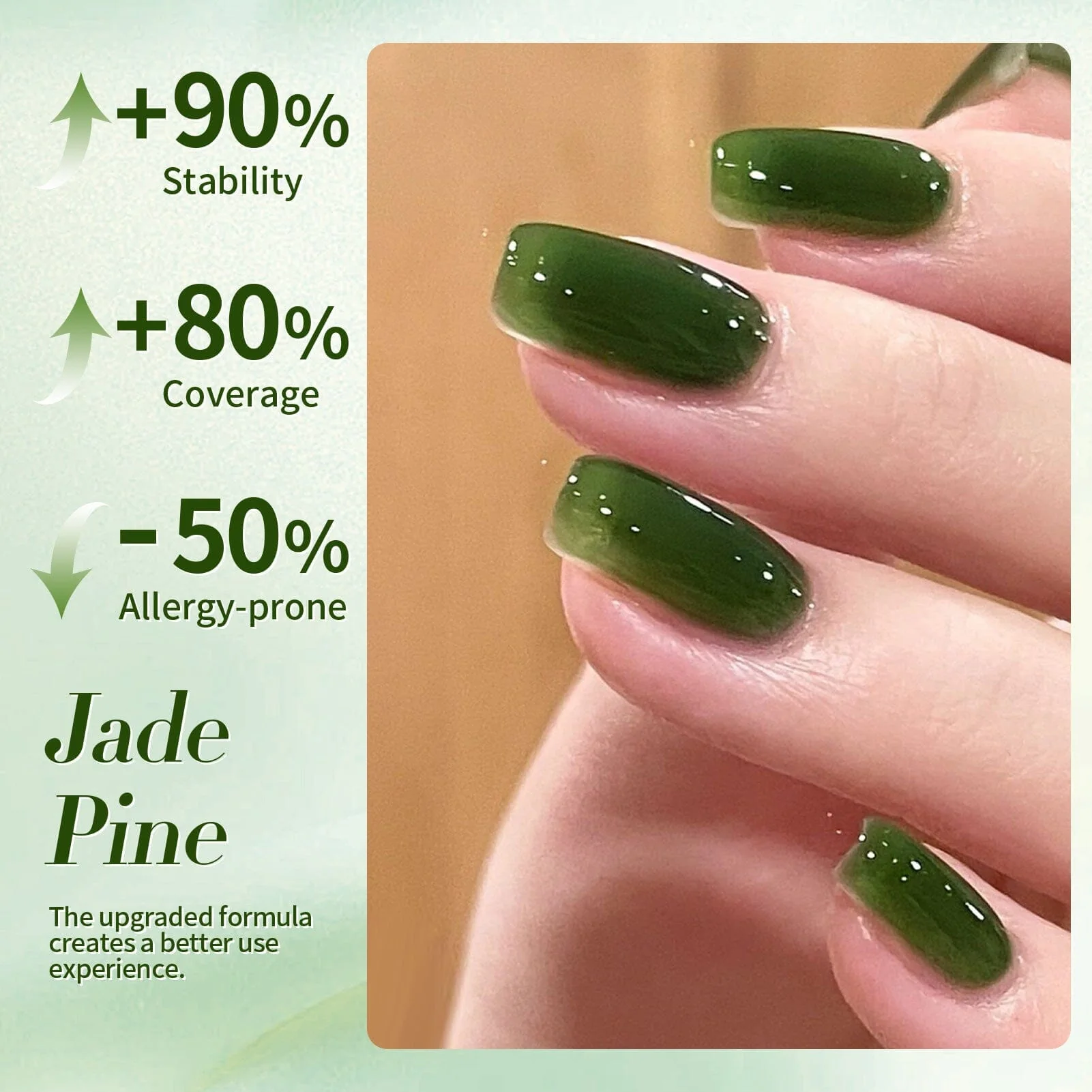 [US ONLY] Green Milky Jelly Gel #22 Jade Pine 15ml - Image 7