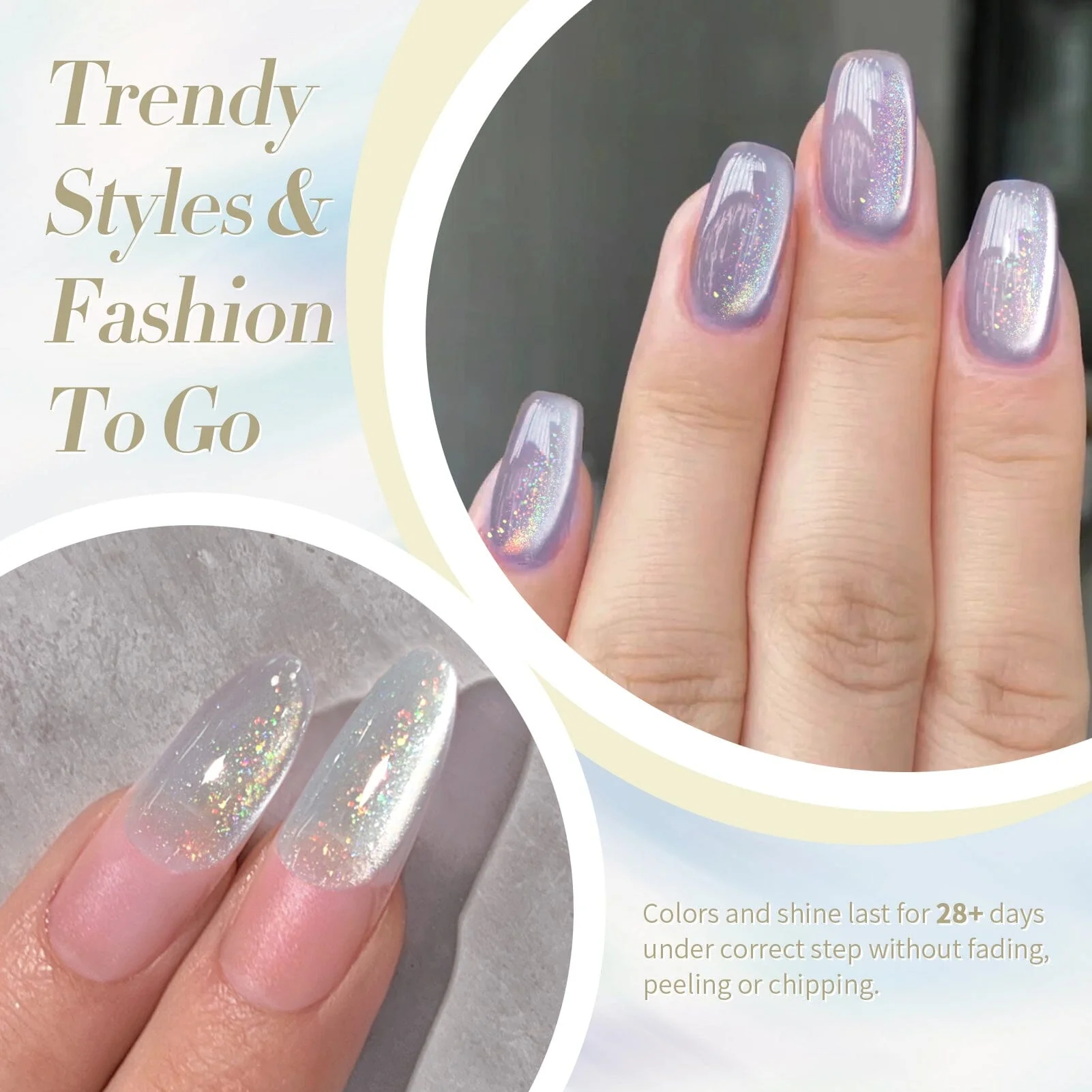 [US ONLY] Iridescent Ceramic Cat Magnetic Gel Polish 15ml - Image 3