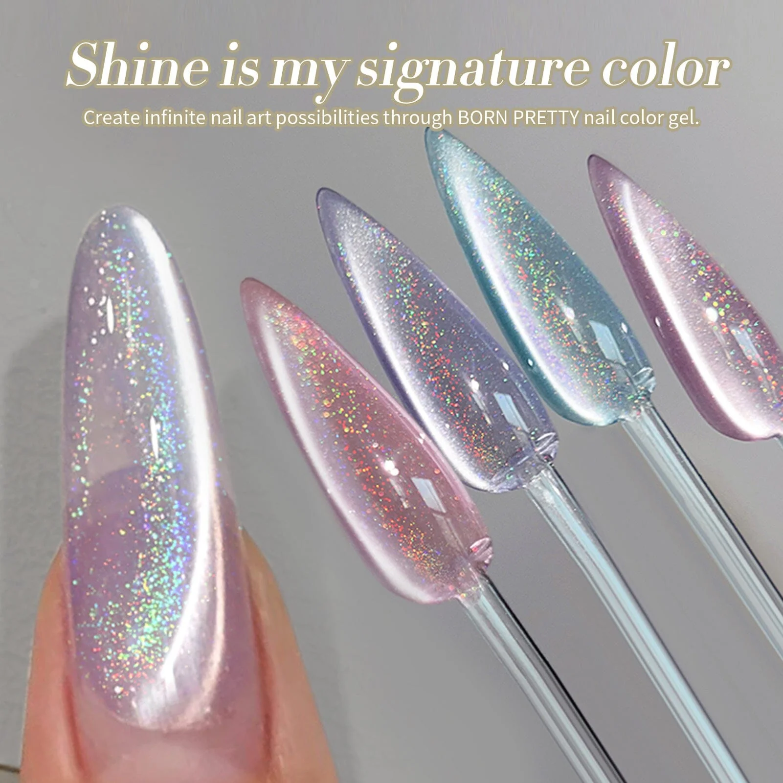 [US ONLY] Iridescent Ceramic Cat Magnetic Gel Polish 15ml - Image 4