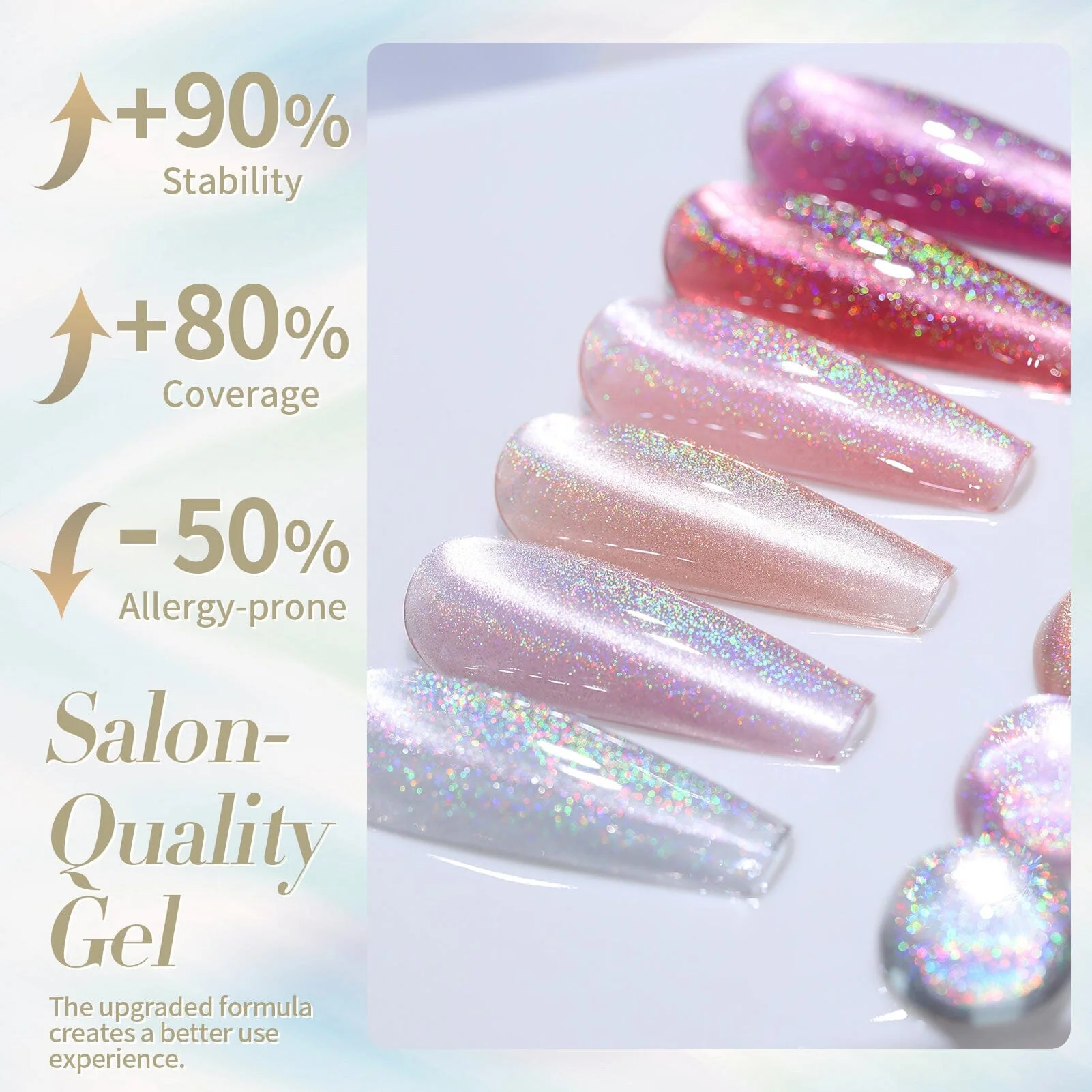 [US ONLY] Iridescent Ceramic Cat Magnetic Gel Polish 15ml - Image 6