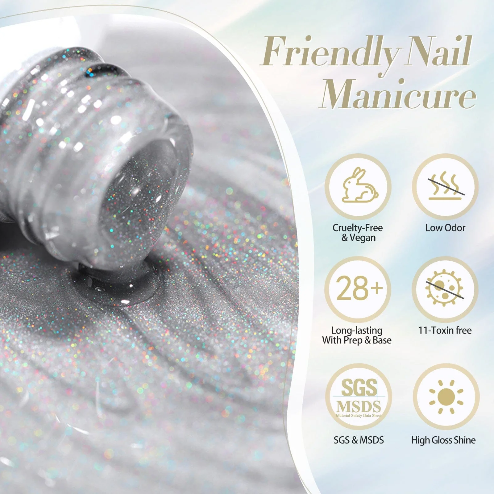 [US ONLY] Iridescent Ceramic Cat Magnetic Gel Polish 15ml - Image 7