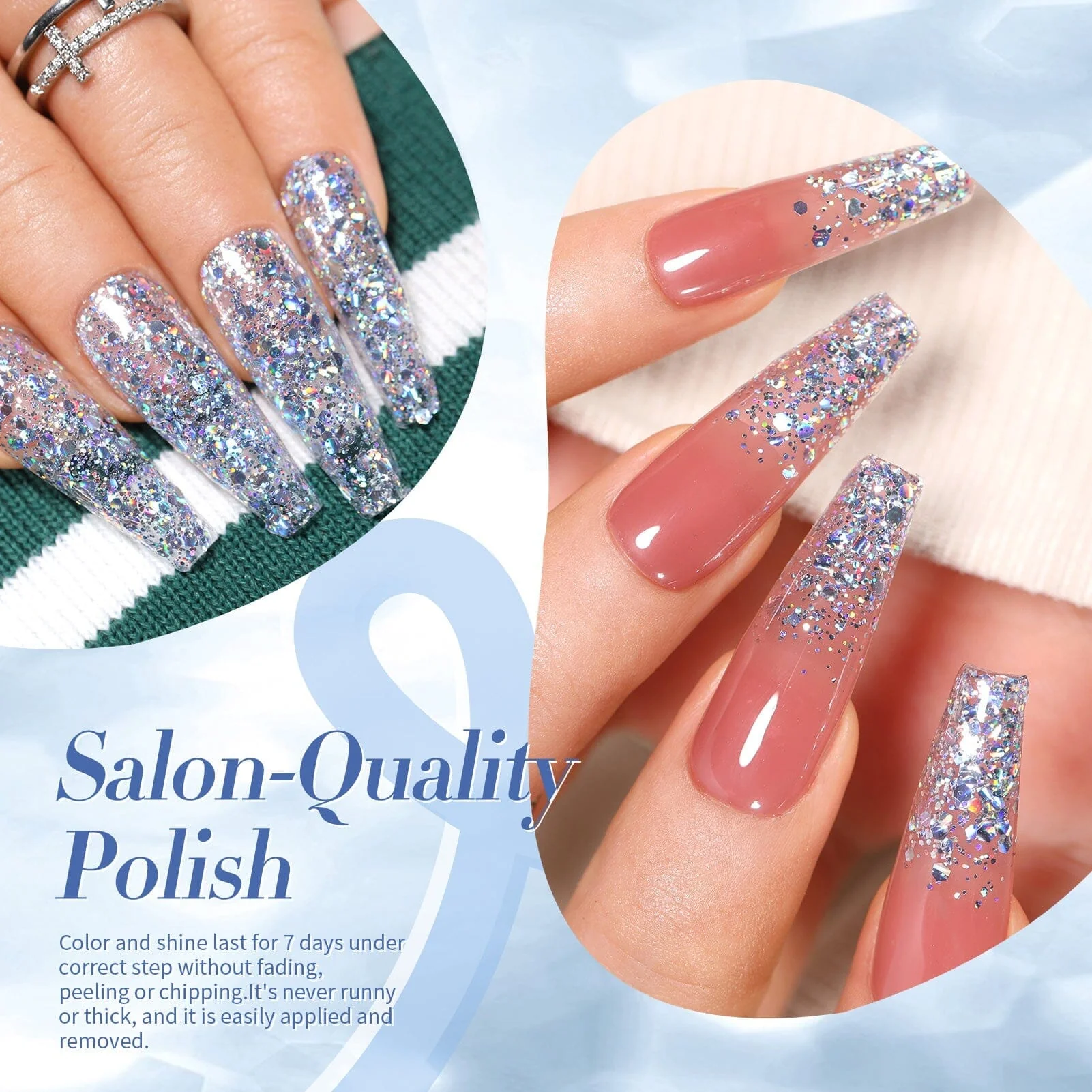 [US ONLY] Iridescent Glitter Nail Polish 10ml - Image 5