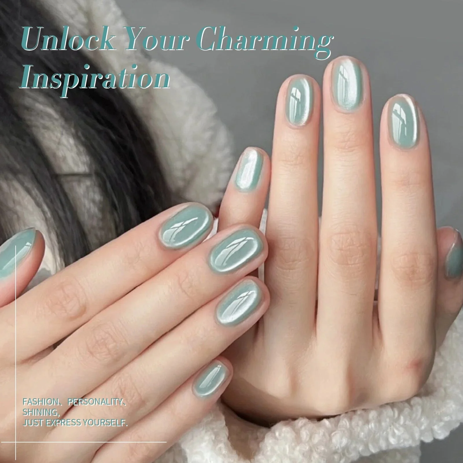 [US ONLY] Moonlight Cat Magnetic Gel Polish Green 15ml - Image 2