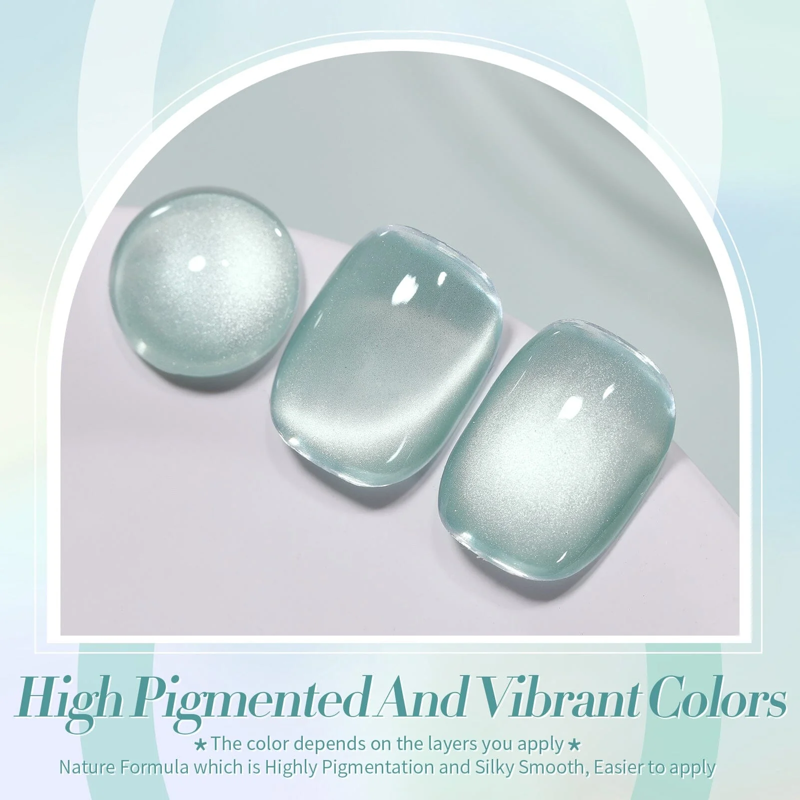 [US ONLY] Moonlight Cat Magnetic Gel Polish Green 15ml - Image 3