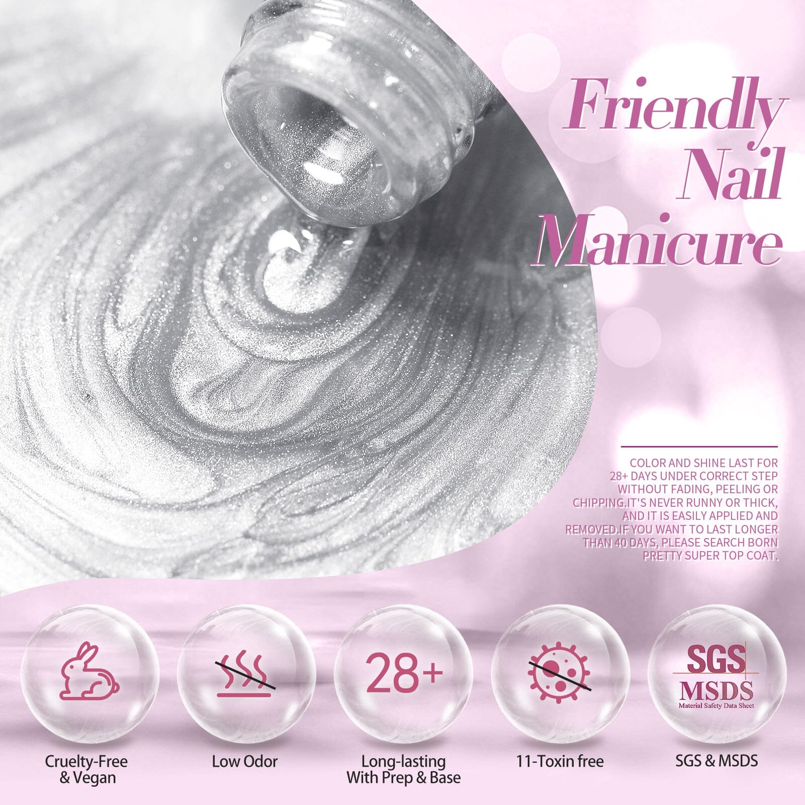 Cat Magnetic Gel MY02 First Love 15ml - Image 6
