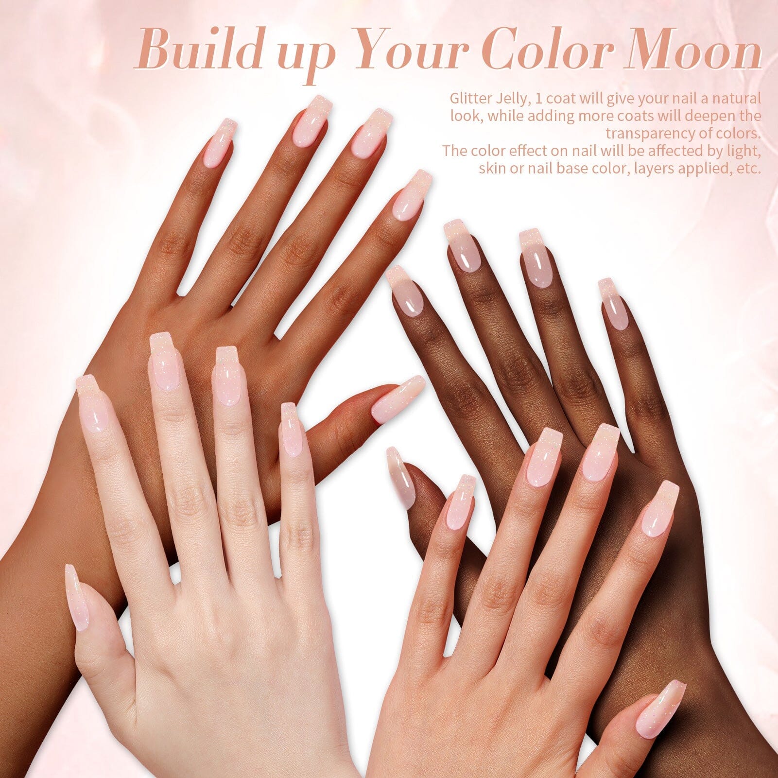 [US ONLY] Nude Glitter Jelly Gel Polish #03 15ml - Image 7