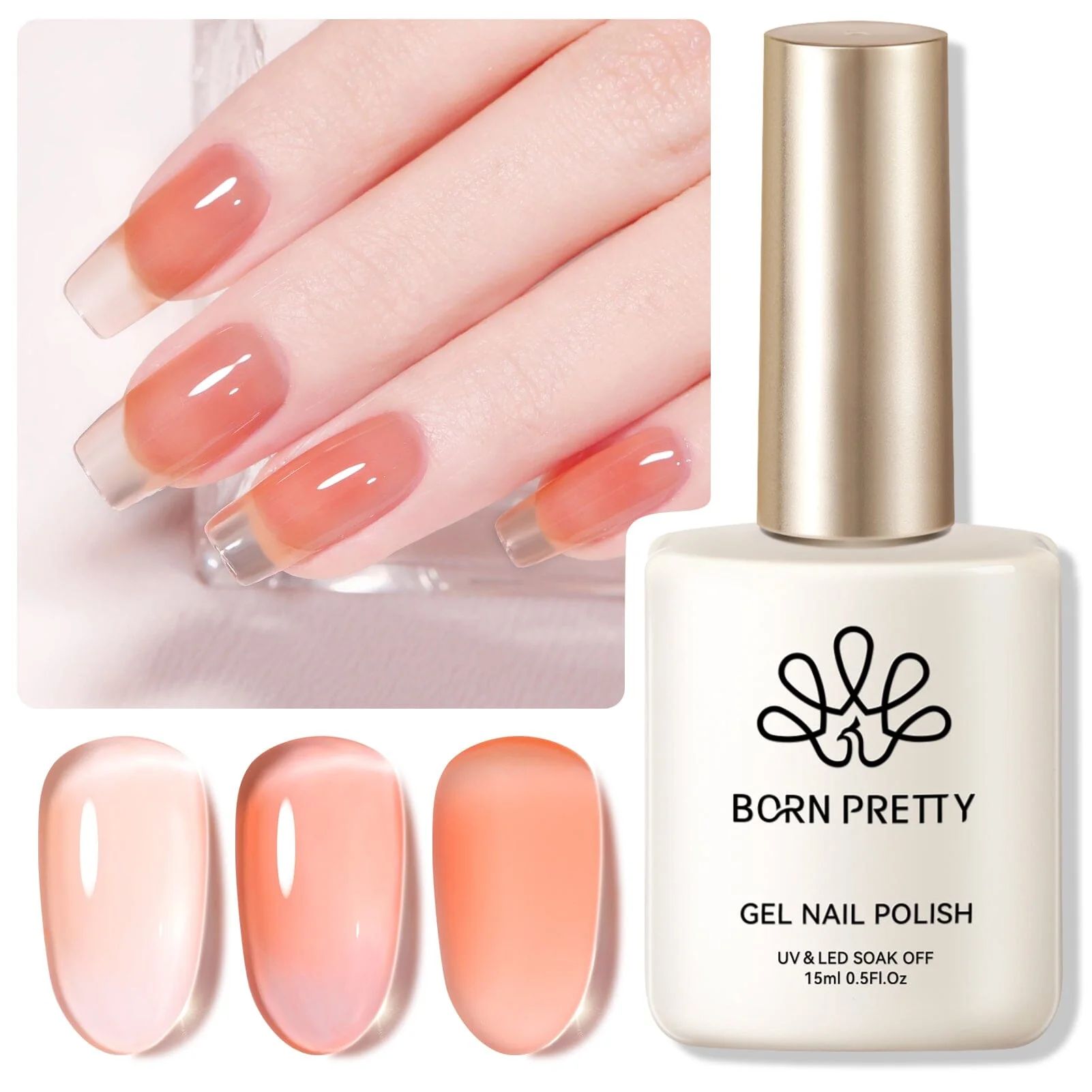 Orange Ice Jelly Gel Polish #04 15ml