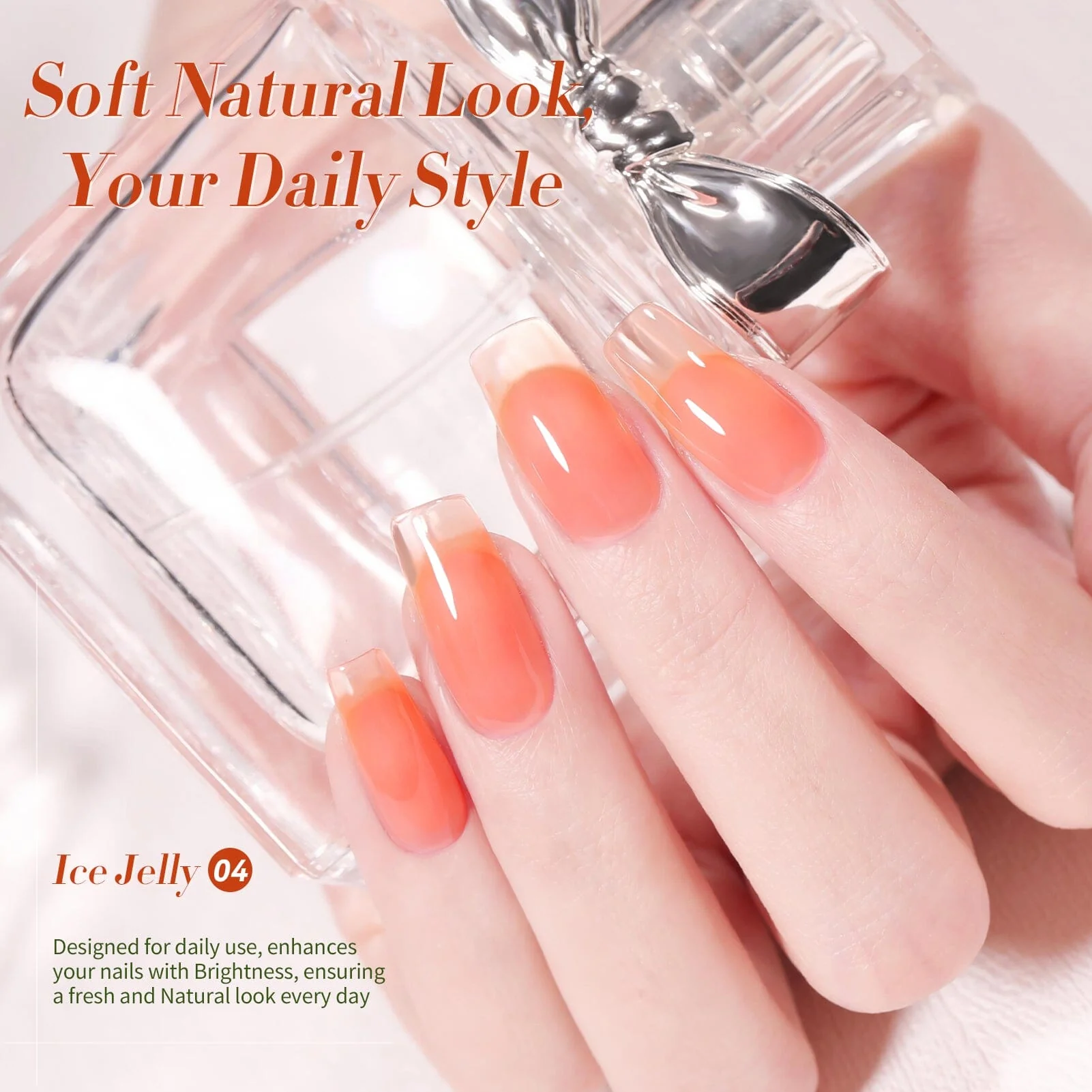 Orange Ice Jelly Gel Polish #04 15ml - Image 2