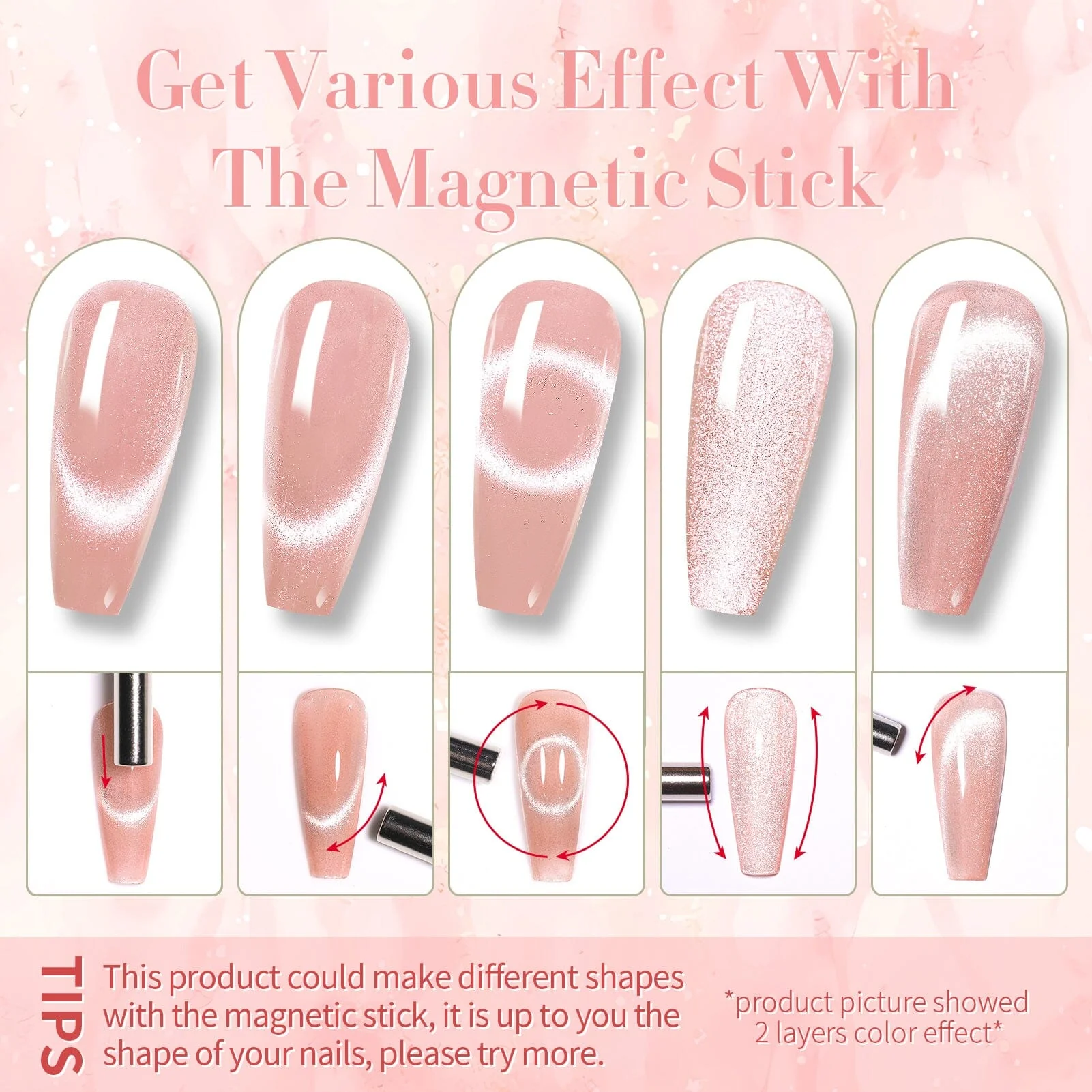 [US ONLY] Pink Cat Magnetic Gel 15ml - Image 6