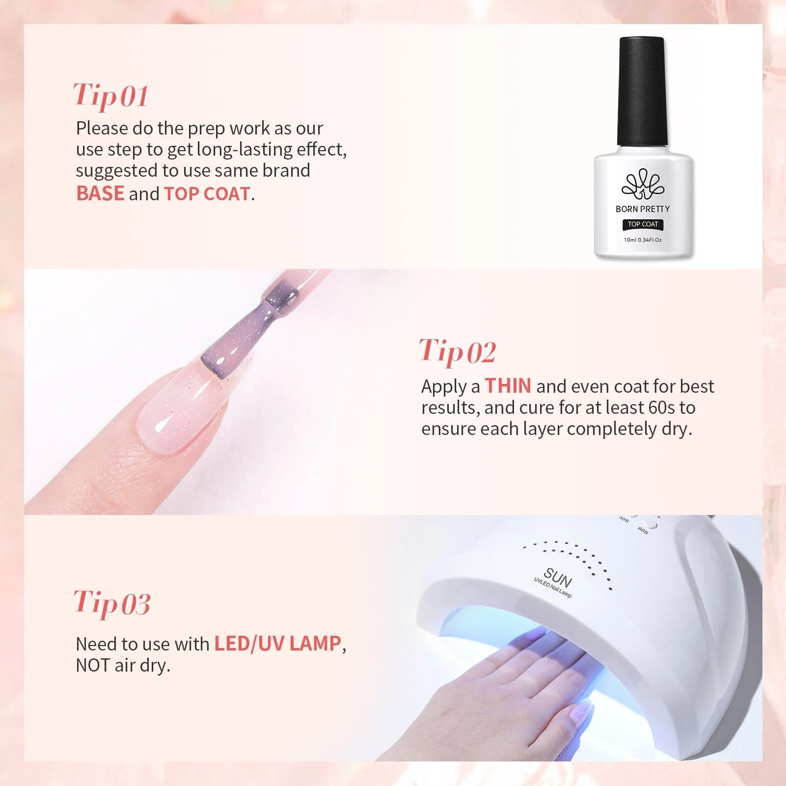 [US ONLY] Pink Glitter Jelly Gel Polish #04 15ml - Image 7