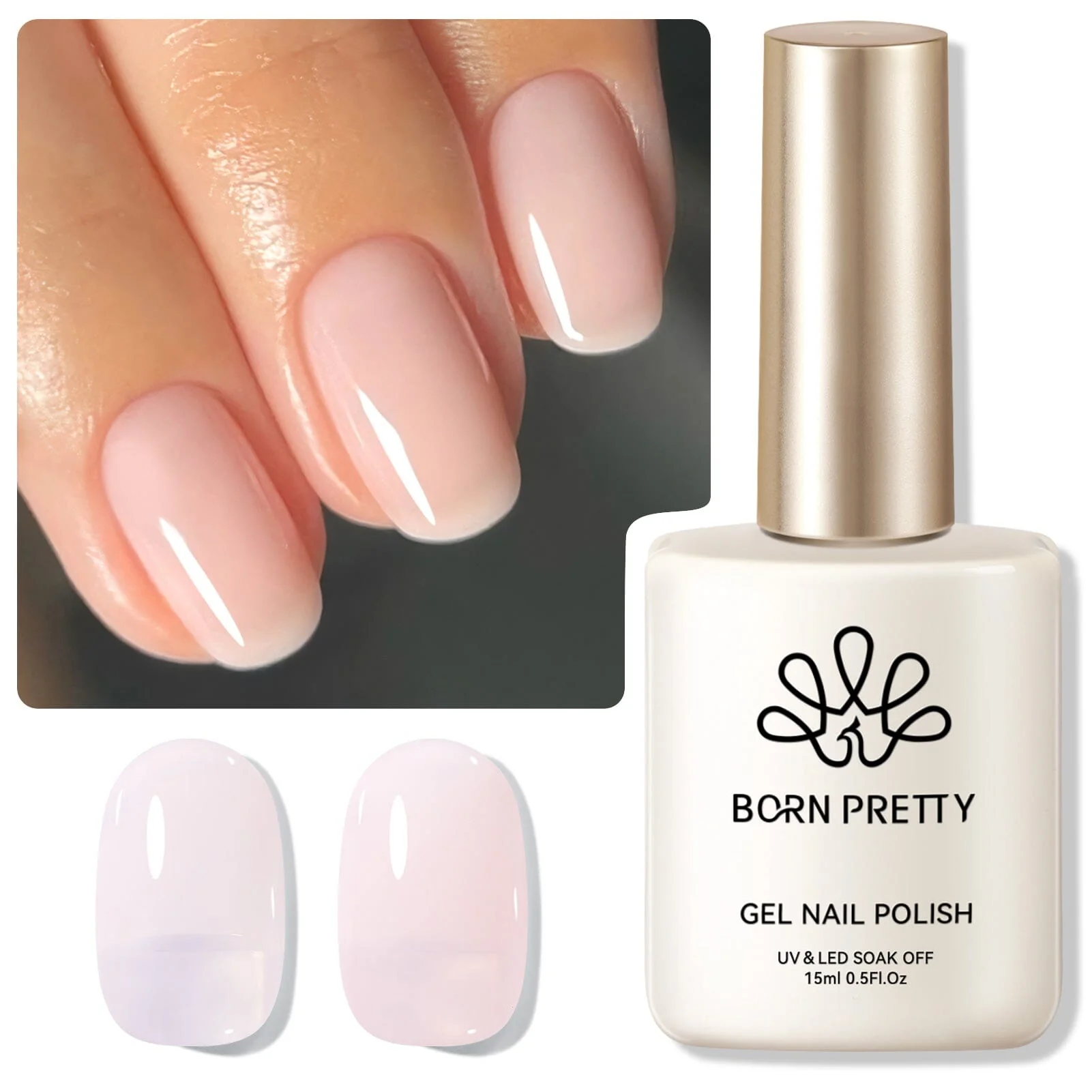 [US ONLY] Pink Milky Jelly Gel Polish #17 15ml