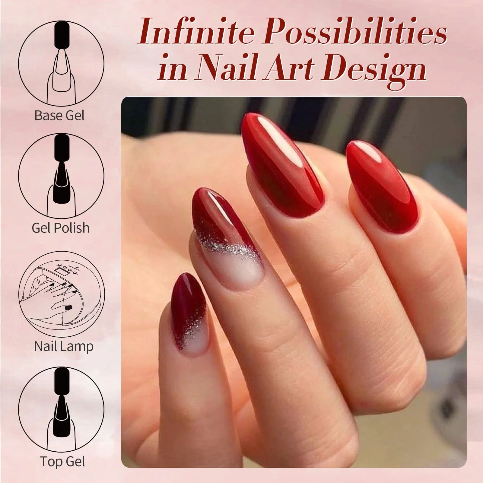 [US ONLY] Red Color Gel Polish #39 15ml - Image 3