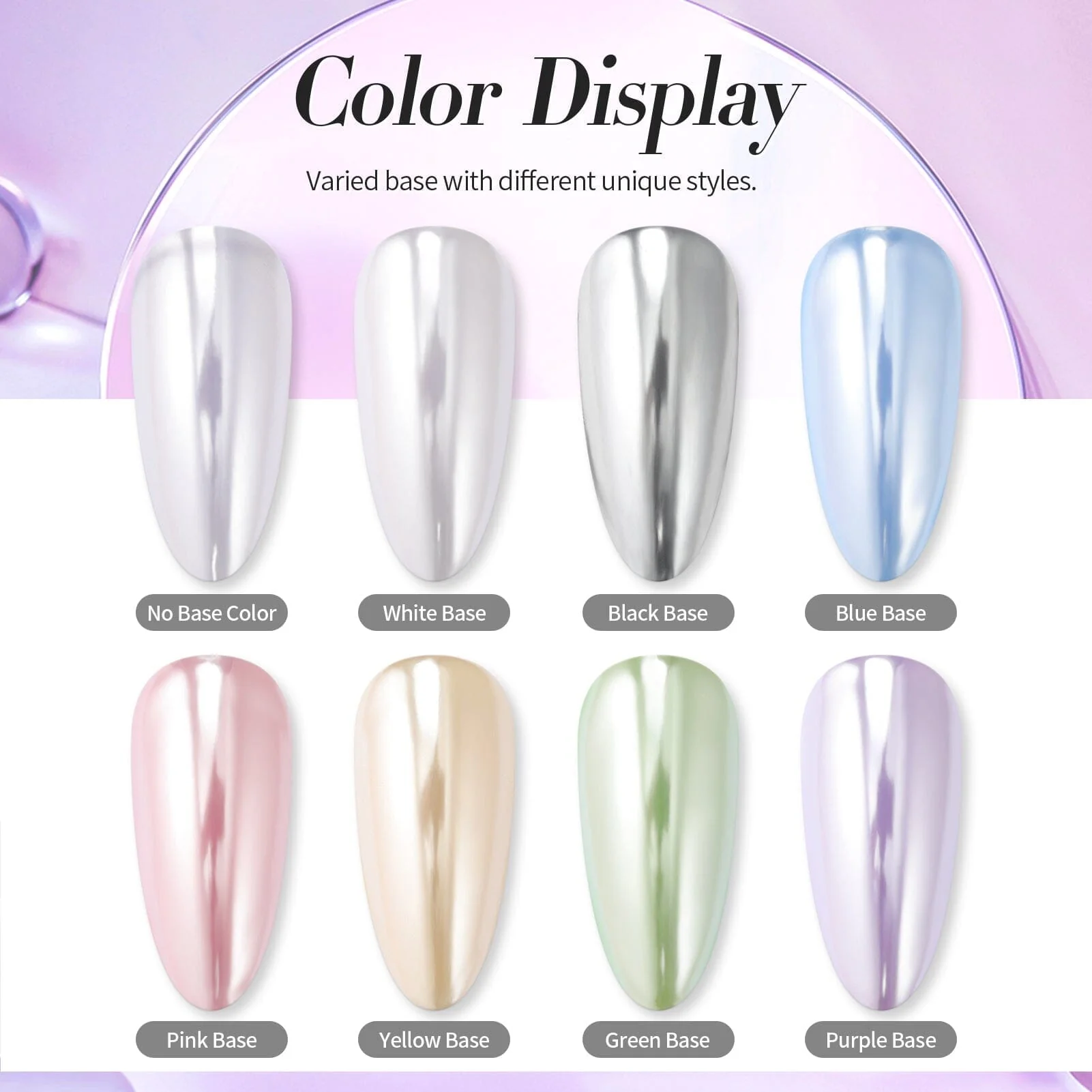 [US ONLY] Silver Metallic Chrome Pearl Nail Powder - Image 6
