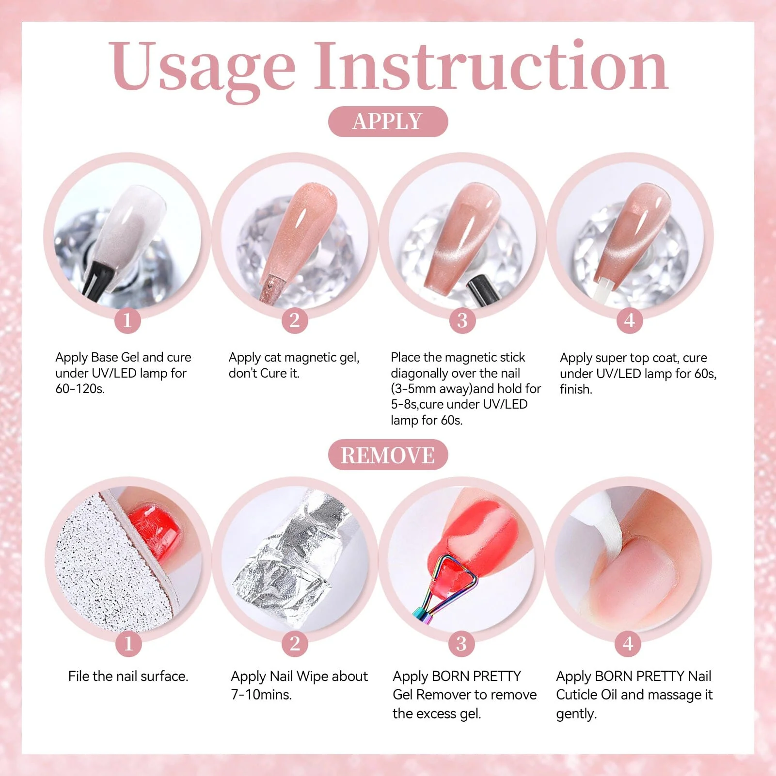 Water Light Cat Magnetic Gel MY06 First Love 15ml - Image 6