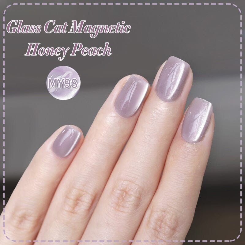 Water Light Cat Magnetic Gel Polish MY96 Honey Peach 10ml - Image 3